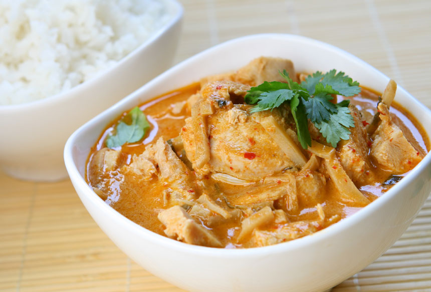 Curry indonésien de poulet et de coco