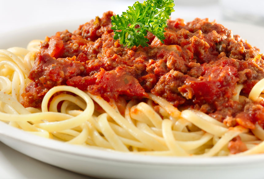 Spaghettis tomate/basilic