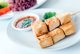 Brochettes de tofu 
