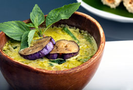 Curry d’aubergines froid