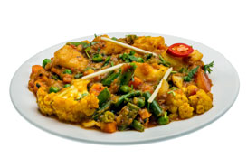 Curry de légumes en sauce