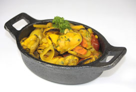 Moules au curry de Madras