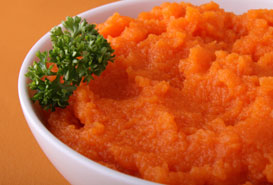 Purée de carottes au gingembre